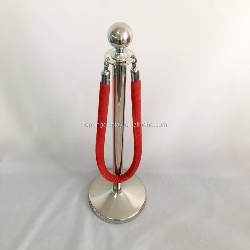 retractable barrier velvet rope stanchion