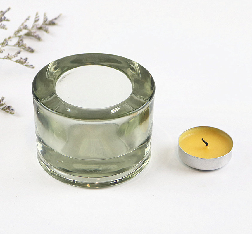 Decorative Candle Holder Transparent Decorative Glass Ready to Ship Home Cube Home Decoration Candlestick Holder