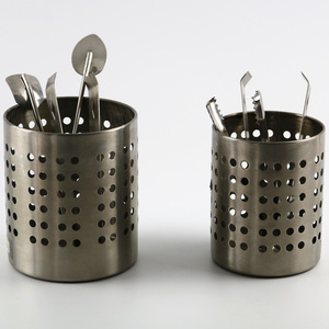 Stainless steel kitchenware utensil holder for storage