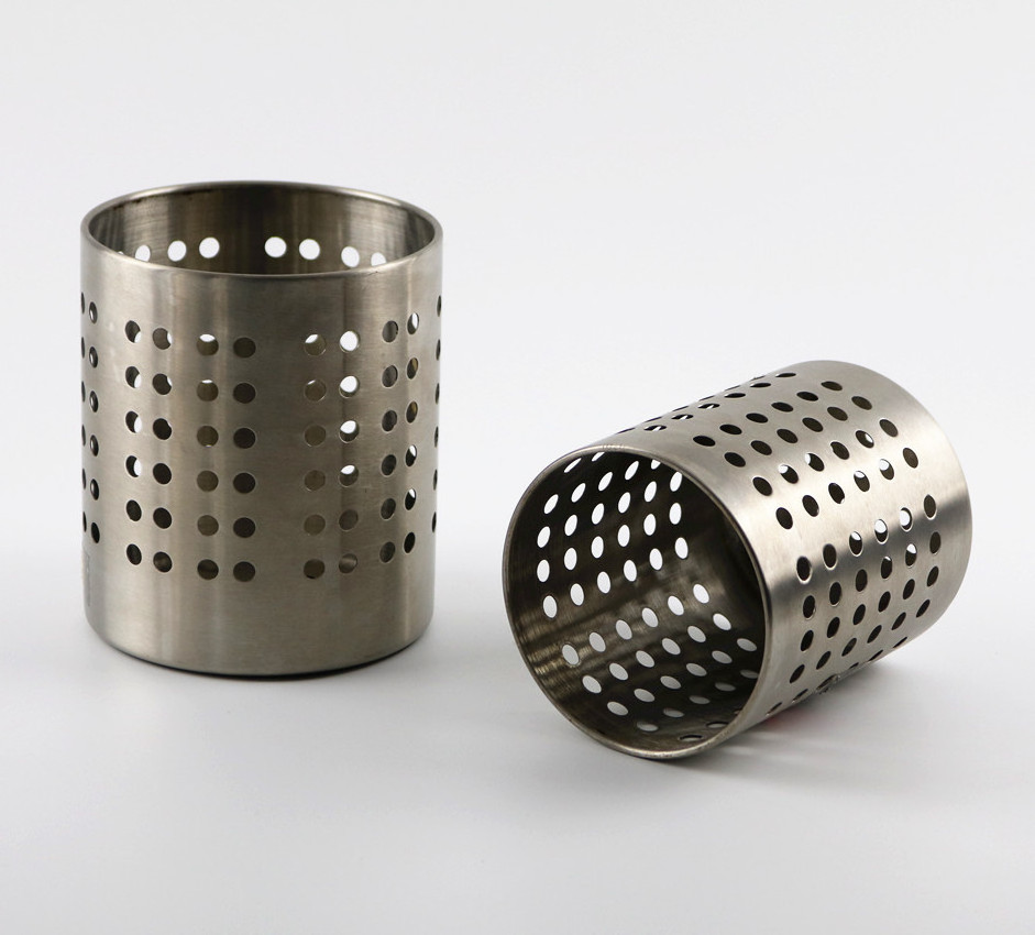 Stainless steel kitchenware utensil holder for storage