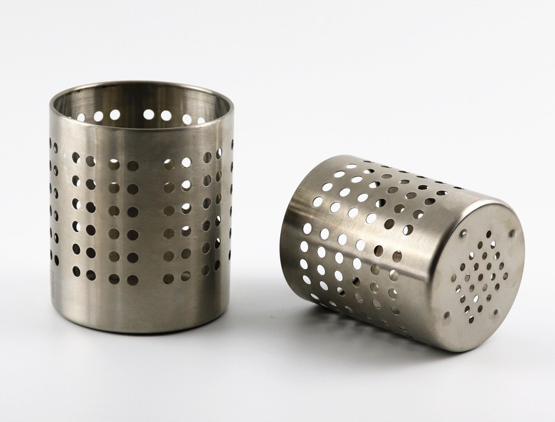 Stainless steel kitchenware utensil holder for storage