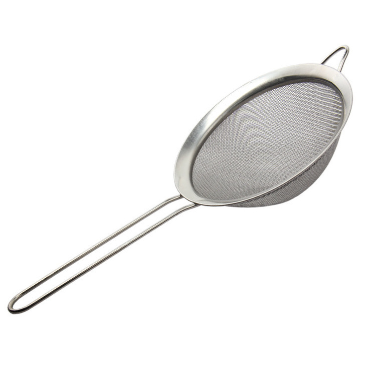 Eco friendly Mesh Metal Strainer Sieve Set Kitchen Cooking Accessories Stainless Steel  Food Colander