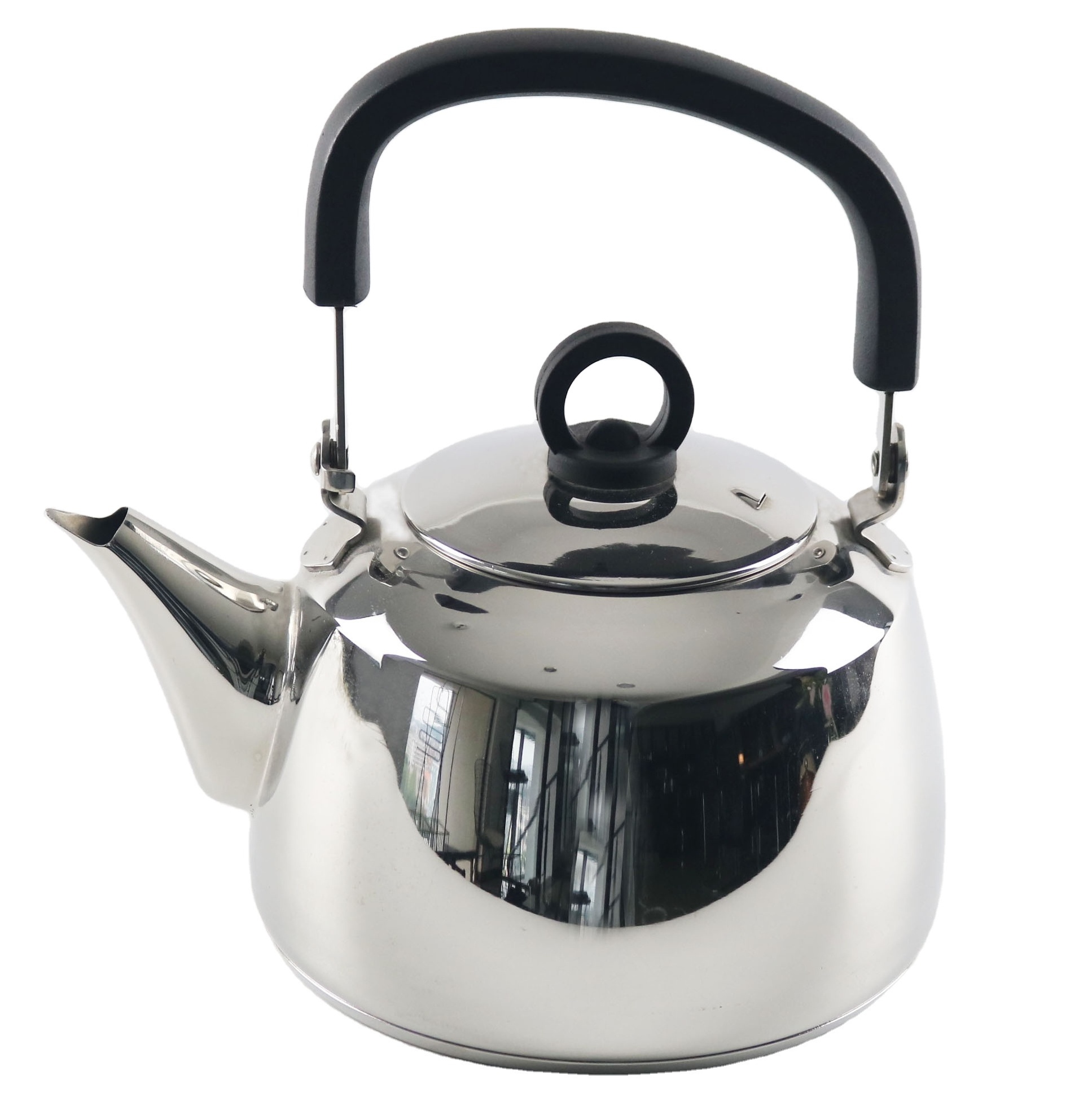 Safe Household Stainless Steel Water Pot Chinese Manufacturer Steel Tea Kettle Portable Handle Whistle Kettle