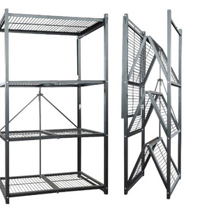 3 Tier Metal durable multifunctional foldable collapsible household storage holder storage rack