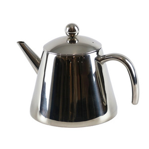 1.2 Liter Polished Stainless Steel Tea Kettle pot with Tea Infuser Filter Home Kitchen Restaurant or Office Tea Pot