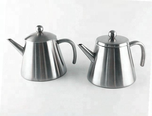 1.2 Liter Polished Stainless Steel Tea Kettle pot with Tea Infuser Filter Home Kitchen Restaurant or Office Tea Pot