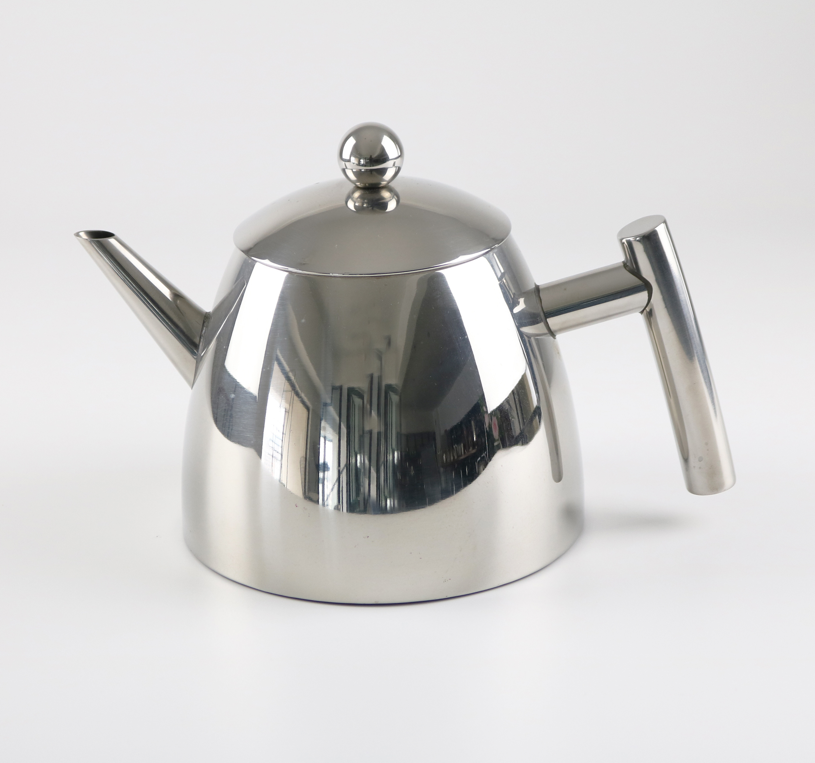 1.2L Double Wall Layer Insulated Stainless Steel Tea Pot Mirror or Satin Brushed Coffee Milk Pot Thermos Teapot