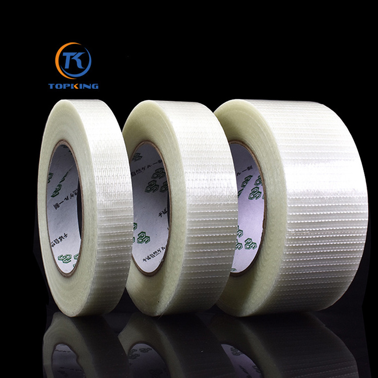 Superior Holding Power Fiber Glass Filament Tape High Temperature Hot Melt Reinforcement Cross Filament Tape for Sales