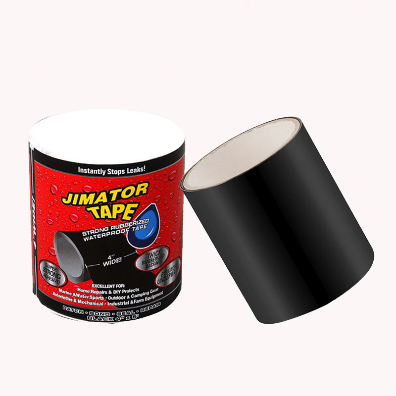 Super Adhesive Self Adhesive Pipe Leak Repair Black Tape Seal Flexible Rubber Waterproof Tape