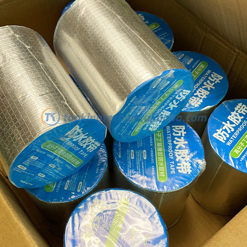 Roof and Wall Cracks Waterproofing Repair Adhesive Tape Self-fusing Butyl Rubber Roof Sealant Butyl Tape