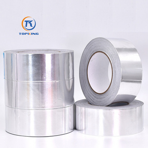 Foil-laminated Pure Aluminum Foil Tape Waterproof High Temperature Fireproof Reinforced Aluminum Foil Tape for Pipe Wrapping