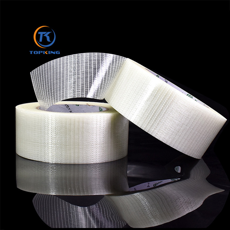 Superior Holding Power Fiber Glass Filament Tape High Temperature Hot Melt Reinforcement Cross Filament Tape for Sales