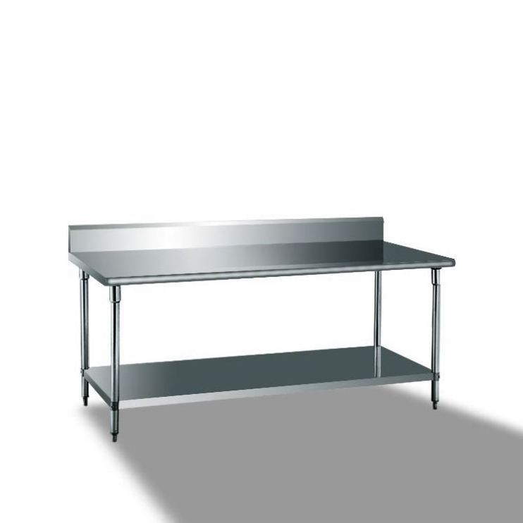 Boutique Commercial Restaurant Sliding Door Work Table With Drawers Kitchen Prep Table Stainless Steel Workbench