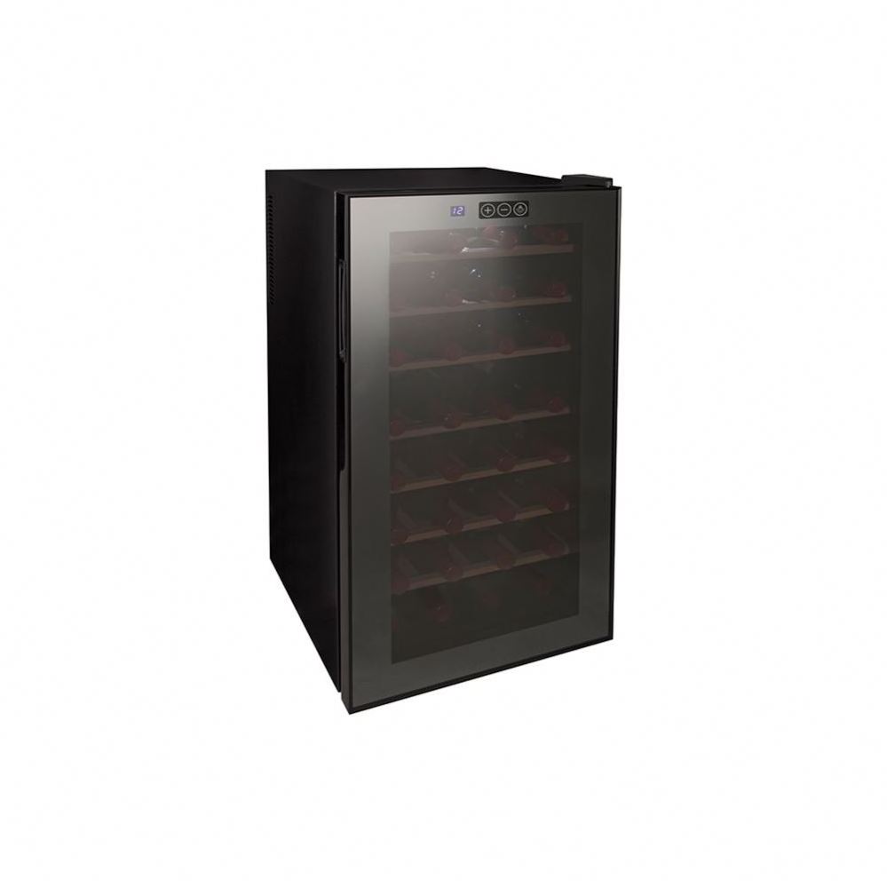 Freestanding Glass Display 2 Doors Beverage Wine Refrigerator With Lock