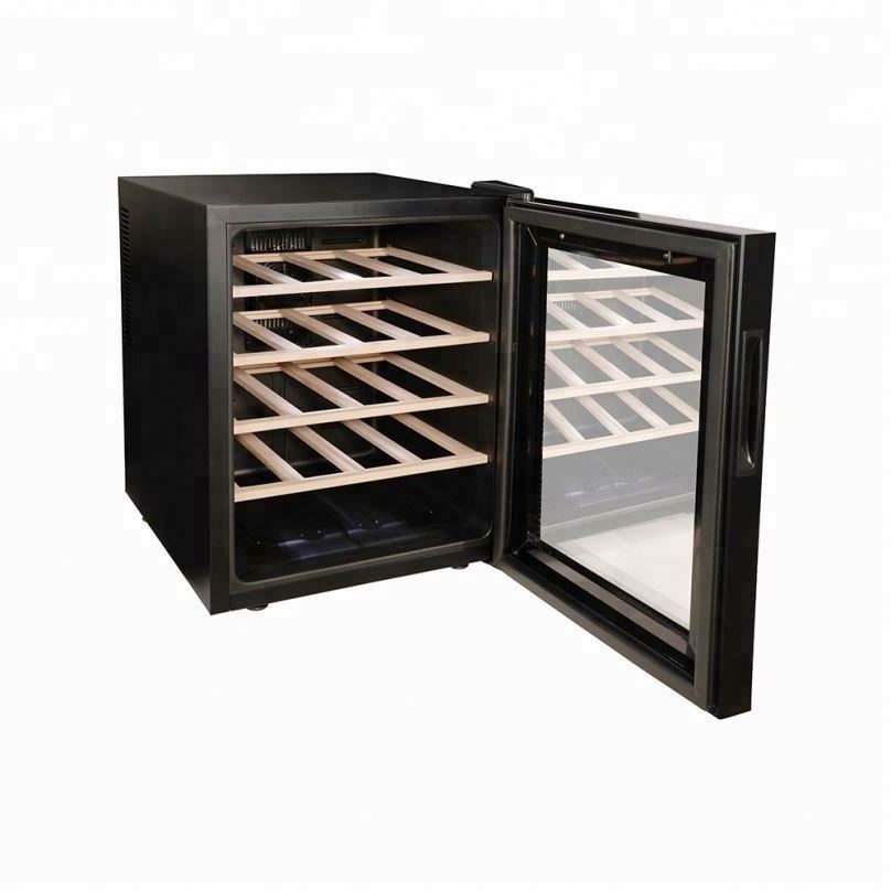 Free Standing Household 98L Under Counter Glass Door Wine Cooler Wine Cellar Wine Refrigerator With Lock Cave A Vin