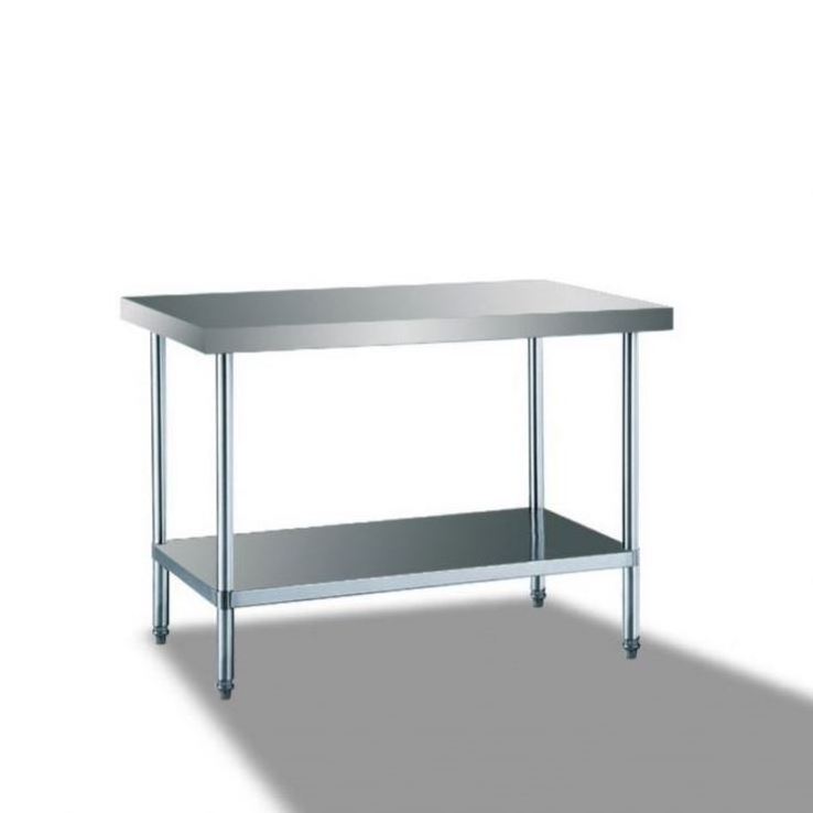 Customized Stainless Steel Restaurant 2 Layer Kitchen Worktable Kitchen Work Table Bench