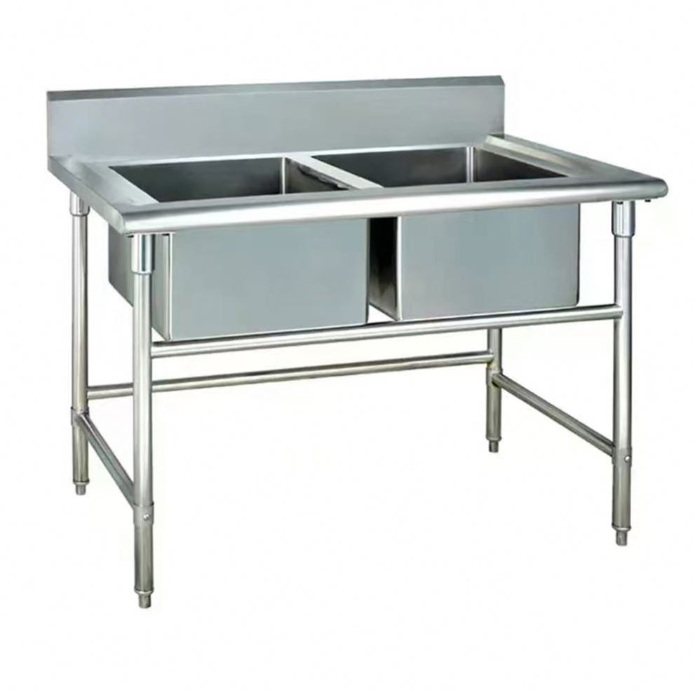 Customized Stainless Steel Three Tubs 3 Bowls Wash Sink For Commercial Kitchen, Restaurant Or Hotel With Wholesale Price