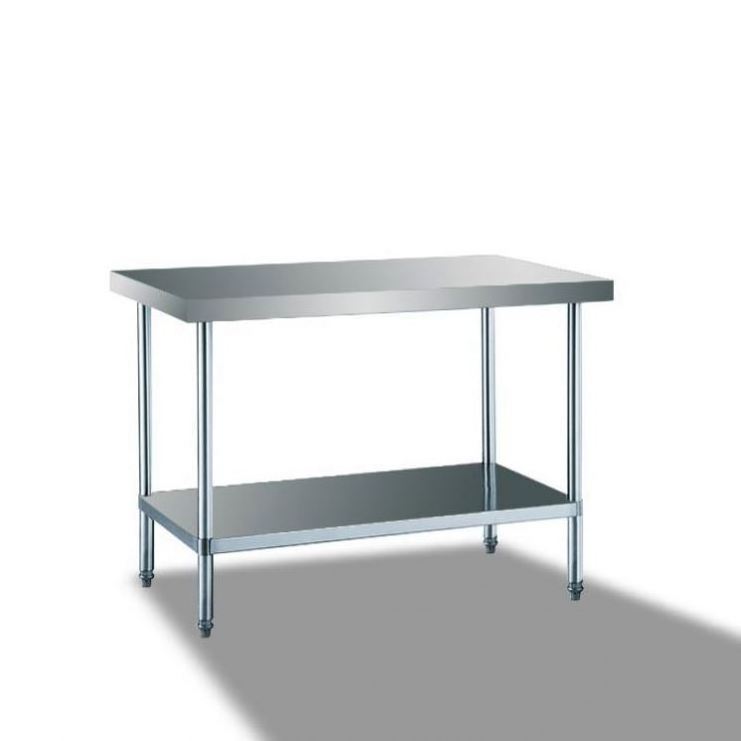 Boutique Commercial Restaurant Sliding Door Work Table With Drawers Kitchen Prep Table Stainless Steel Workbench