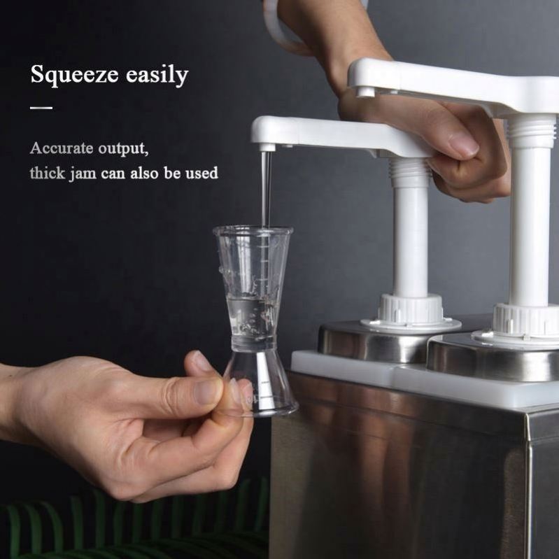 38Mm Food Grad Long Nozzle Plastic Ketchup Liquid Honey Syrup Cream Juice Oyster Sauce Jam Bottle Tube Condiment Pump Dispenser