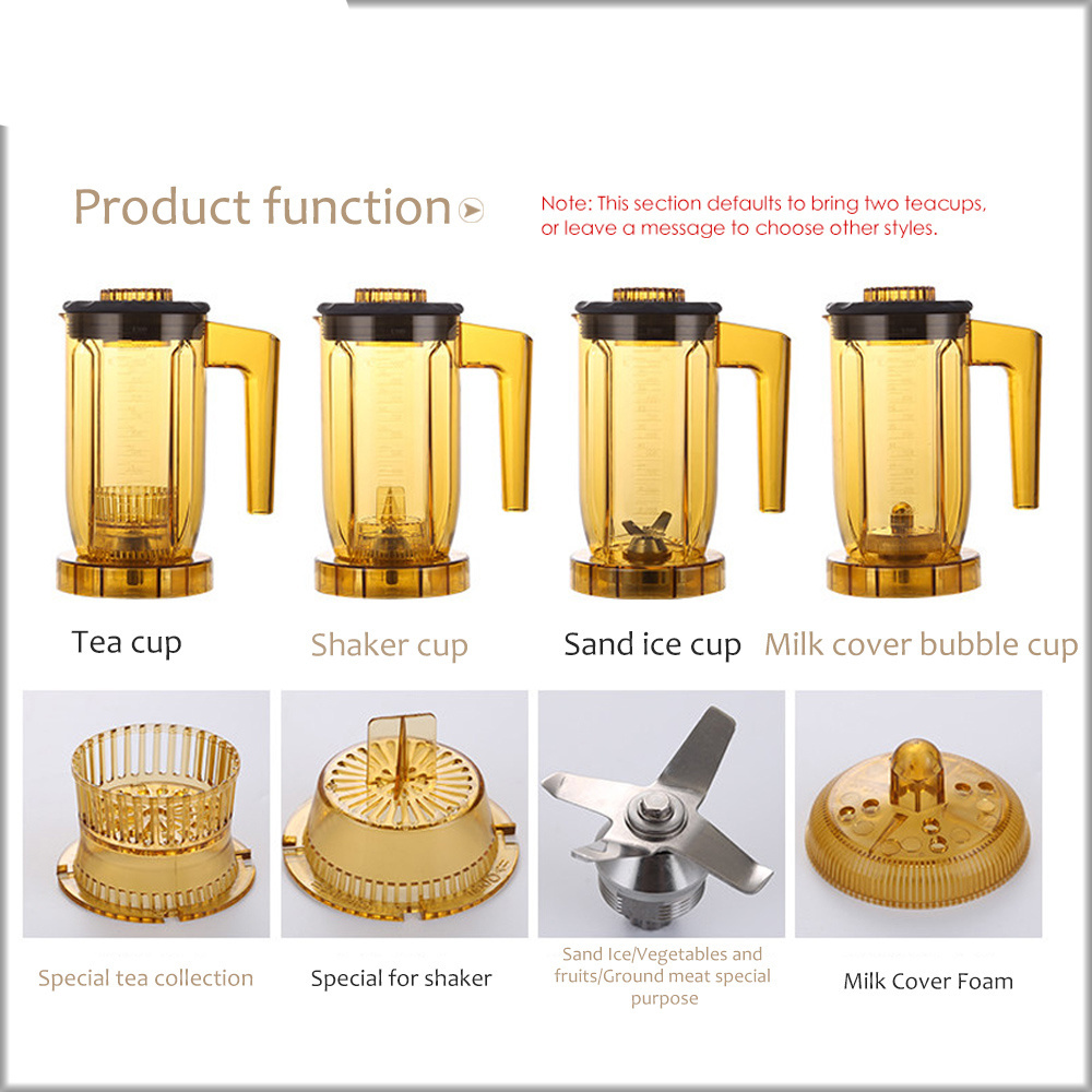 4 in 1 Tea breawing machine Bubble tea Teapresso machine Multifunction Food blender Smoothie maker brew cream Milk Shaker