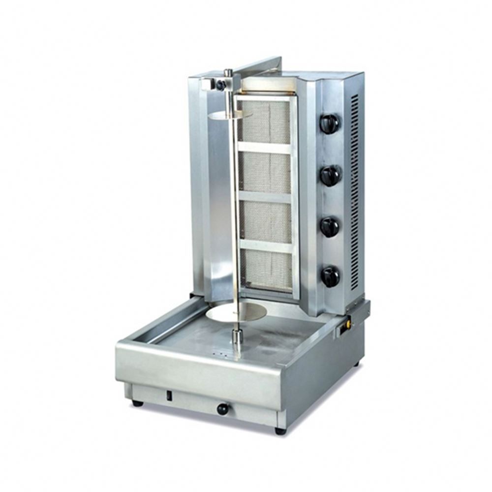 Shawarma Grill Machine Doner Kebab Machine Vertical Broiler With 2 Burners