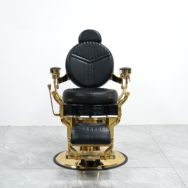 Barber Shop Retro High-End Hairdressing Chair Can Be Put Down Hair Salon Hair Chair Men Shaving Shaving Face Hairdressing Chair