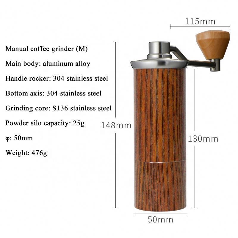 Professional Home Appliance Electric Portable Mini Coffee Bean Spice Nuts Grinder Easy Handle Manual Coffee Grinders