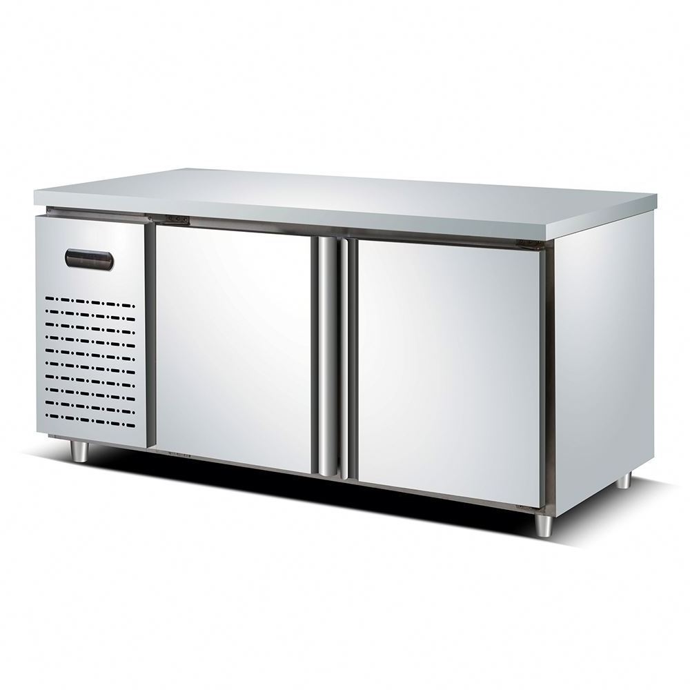 Refrigerated Pizza Sandwich Prep Salad Bar Refrigerator Work Table Under Counter Top Fridge Chiller Undercounter Freezer