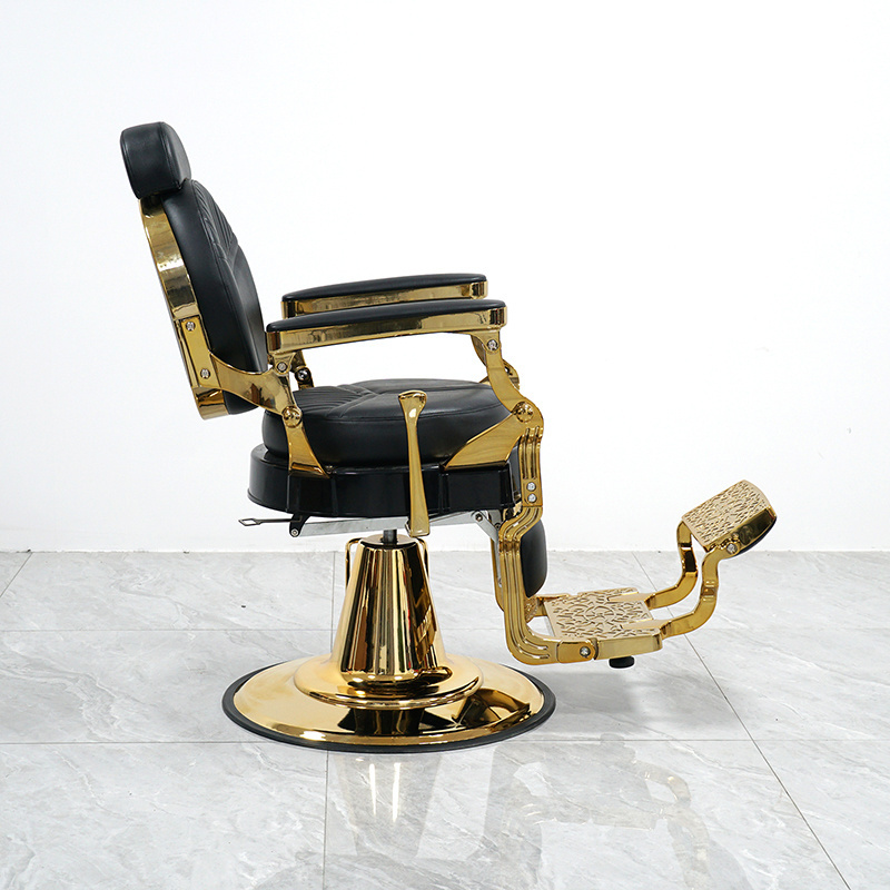 Barber Shop Retro High-End Hairdressing Chair Can Be Put Down Hair Salon Hair Chair Men Shaving Shaving Face Hairdressing Chair