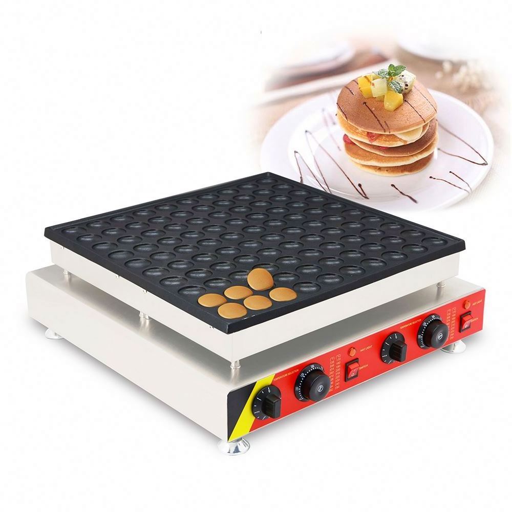 Mini Dutch Pancake Maker 50 Holes Non Stick Poffertjers Making Machine Commercial Snack Equipment Muffins Machine