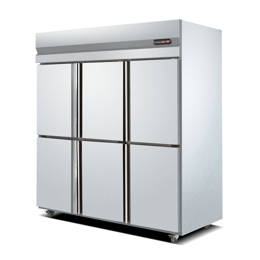 guangzhou 6 Door commercial fridge Refrigerator Freezer for Hotel restaurant equipment