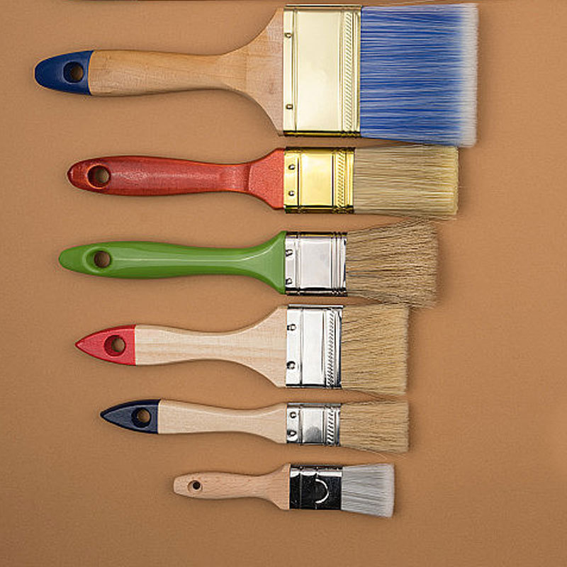 TOLN Wholesale Of New Product Wall Flat Polyester Wooden / Plastic Handle Bristle Paint Brush