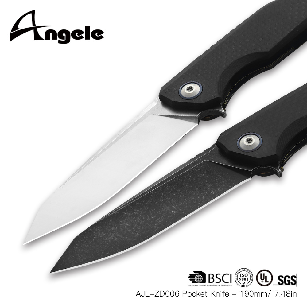 trending products 2023 new arrivals AUS8 Forged Damascus Pocket Knife with Clip