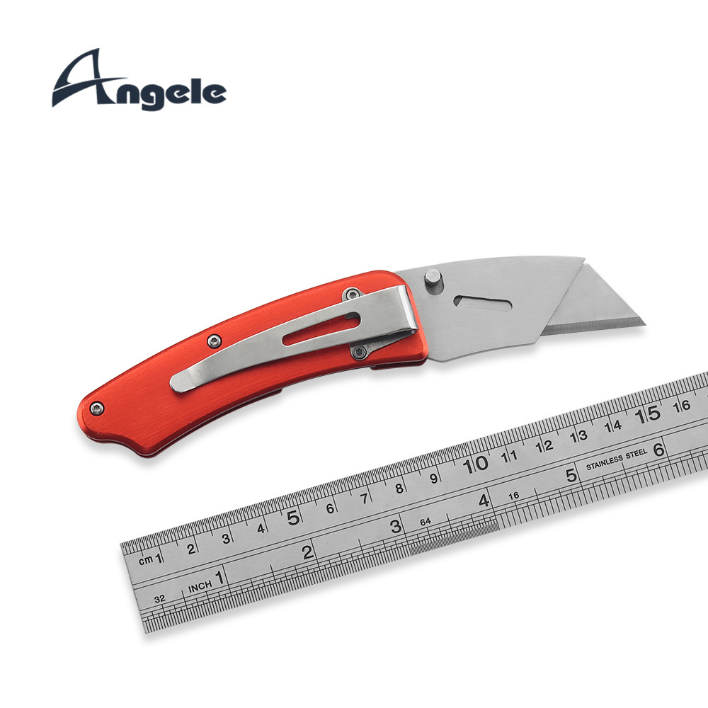 2023 Folding Utility Knife Quick Change Standard Blade Lock Back Design Pocket Knife with Belt Clip