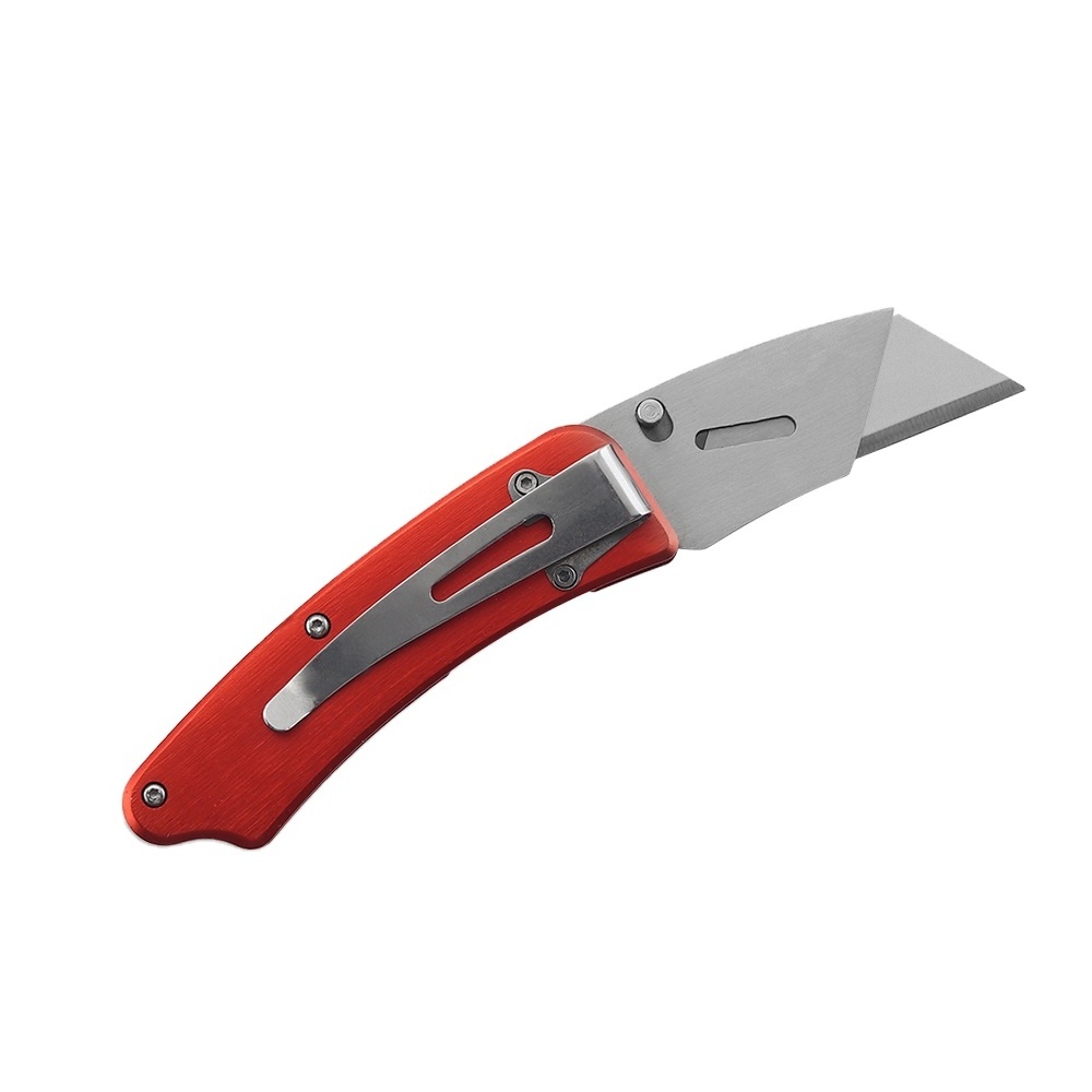 2023 Folding Utility Knife Quick Change Standard Blade Lock Back Design Pocket Knife with Belt Clip