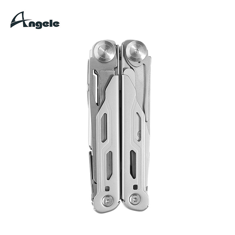 ANGELE Stainless steel Multi Function EDC Tool multi tool plier Camping Stainless Steel Folded Pliers