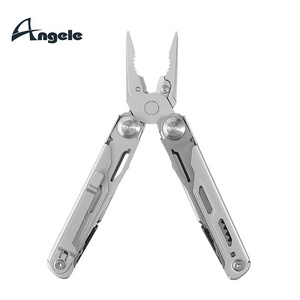 ANGELE Stainless steel Multi Function EDC Tool multi tool plier Camping Stainless Steel Folded Pliers