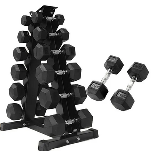 TOPKO Commercial Gym Equipment 6 Pair A Frame Dumbells Dumbbell rack