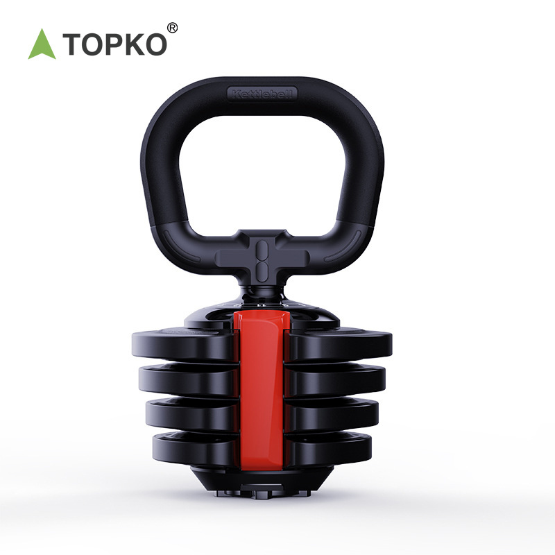 TOPKO High Quality Three in One Adjustable Dumbbell Set Weight Lifting Free Adjustable Weights Barbell Kettlebell Dumbbell Set