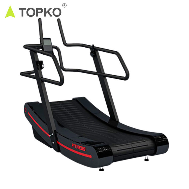 TOPKO gym equipment non-powered mechanical running machine motorized treadmill curved treadmill folding treadmill