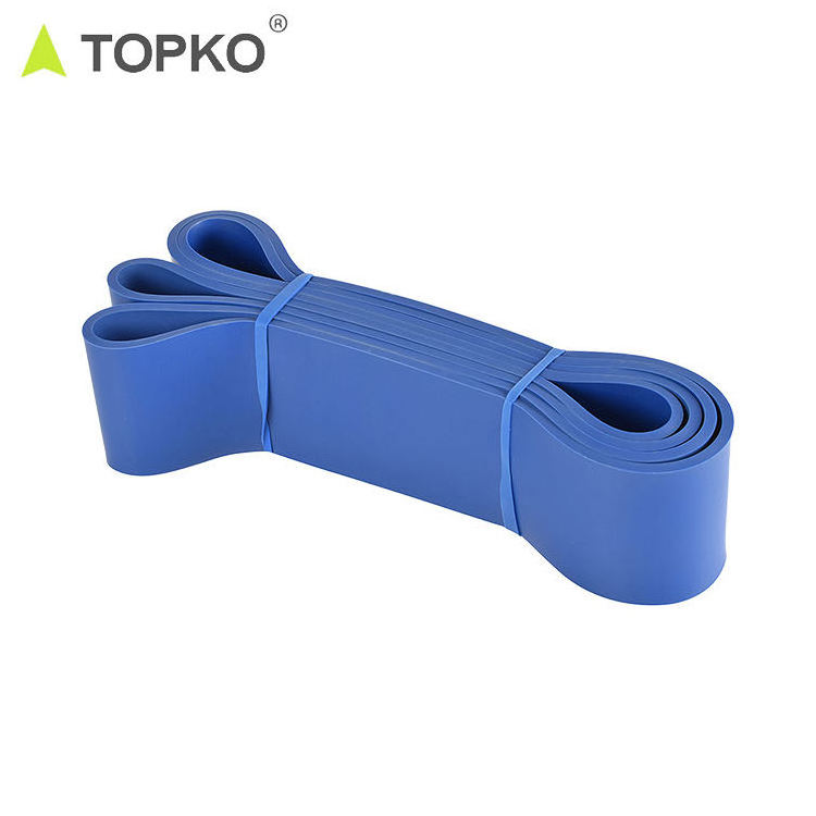 TOPKO Hot Selling Private Label Band Low Price Fitness Hip Circle 2080mm Resistance Power Bands Set