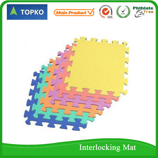 TOPKO hot sale eco friendly private label EVA interlocking floor play mat