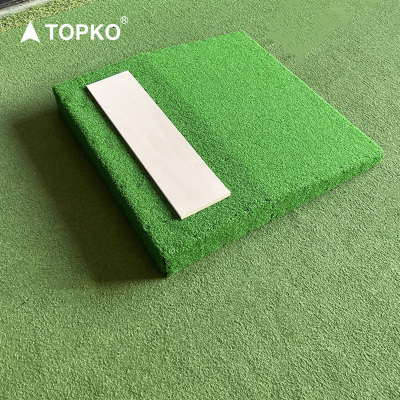 TOPKO High Quality Indoor & Outdoor Portable Baseball Pitching Mound for Baseball Pitcher Wood Baseball Mound