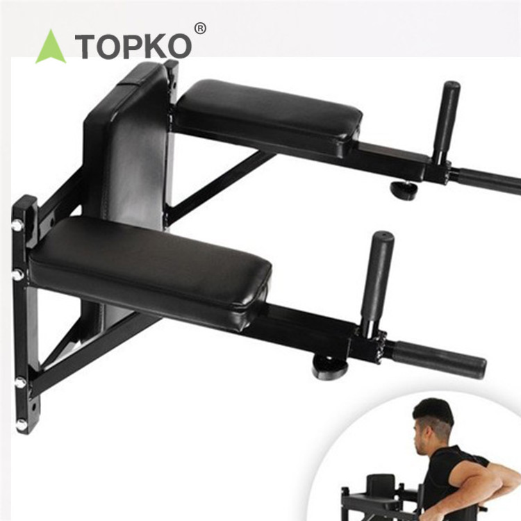 TOPKO Wall Mounted Chin Up Bar Gym Multi Functional Horizontal Bar Adjustable Pull Up Bar