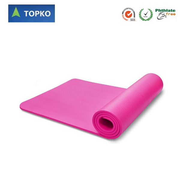 TOPKO NBR Yoga Mat organic best exercise fitness mat eco friendly hot yoga nbr yoga mat with logo