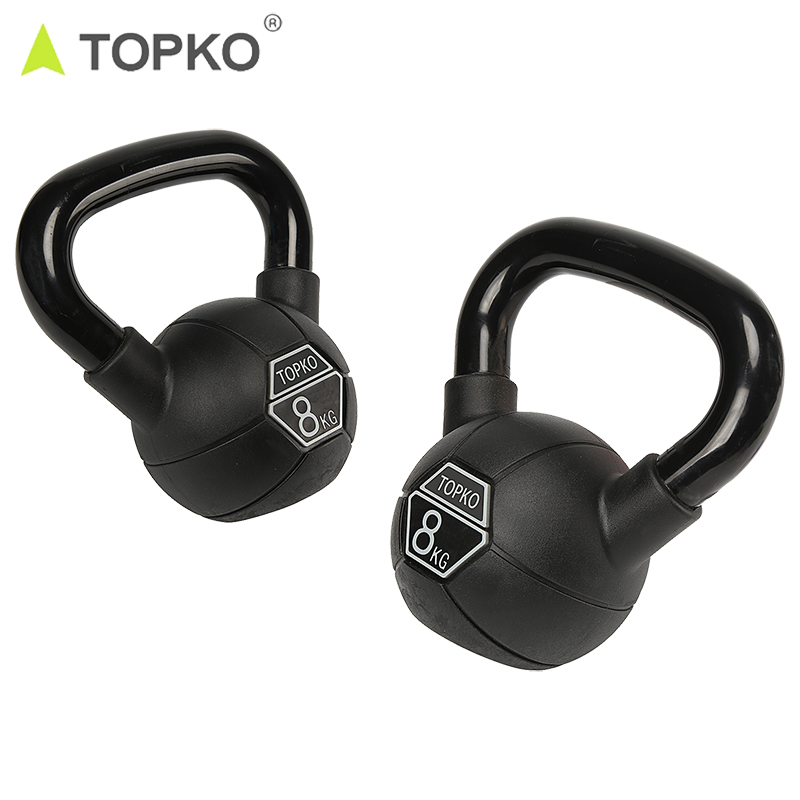 TOPKO High Quality Home Gym Power Training Competition kettlebell 10LB, 15LB, 20LB Multifunctional Comfortable Kettlebell