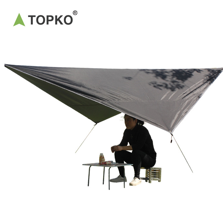 TOPKO Hot Selling OEM Portable Sunscreen Floor Mat Waterproof awning fabric Canopy Awning tent