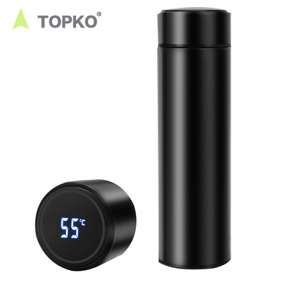 TOPKO smart water bottle stainless steel water bottle LED temperature display vacuum flask