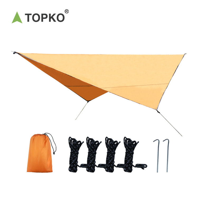 TOPKO Hot Selling OEM Portable Sunscreen Floor Mat Waterproof awning fabric Canopy Awning tent