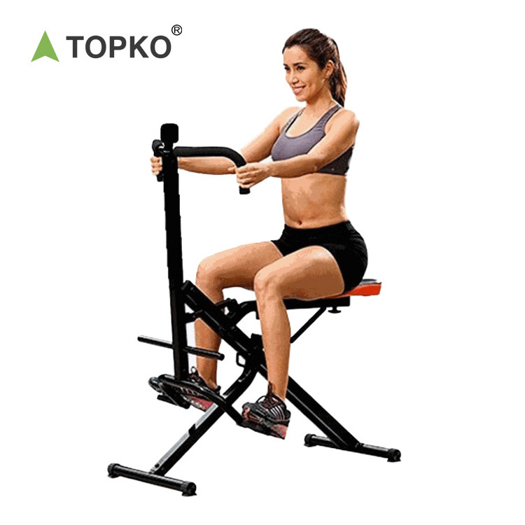 TOPKO 2021 gym fitness indoor cardio electric total crunch horse riding exercise machine horse ridier simulator exercise machine